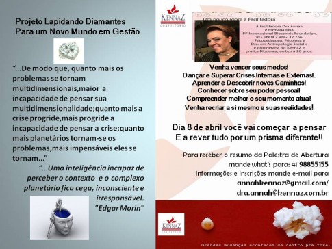 Projeto Lapidando Diamantes para um Novo Mundo em Gestão Multiverso e o Novo Paradigma